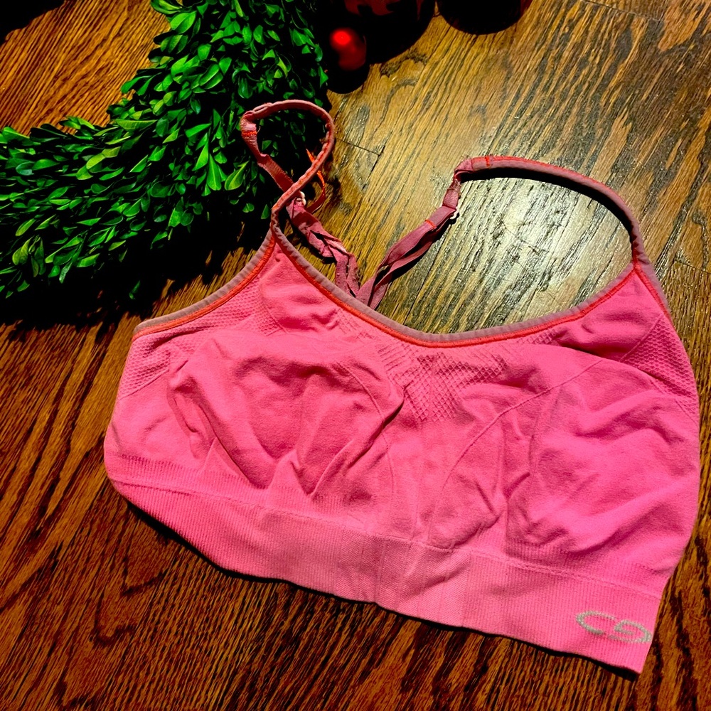 coral sports bra